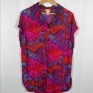 Vintage 90’s Roxanne Bra Sized Vibrant Multicolor Women's Top Size M/L 100%Nylon